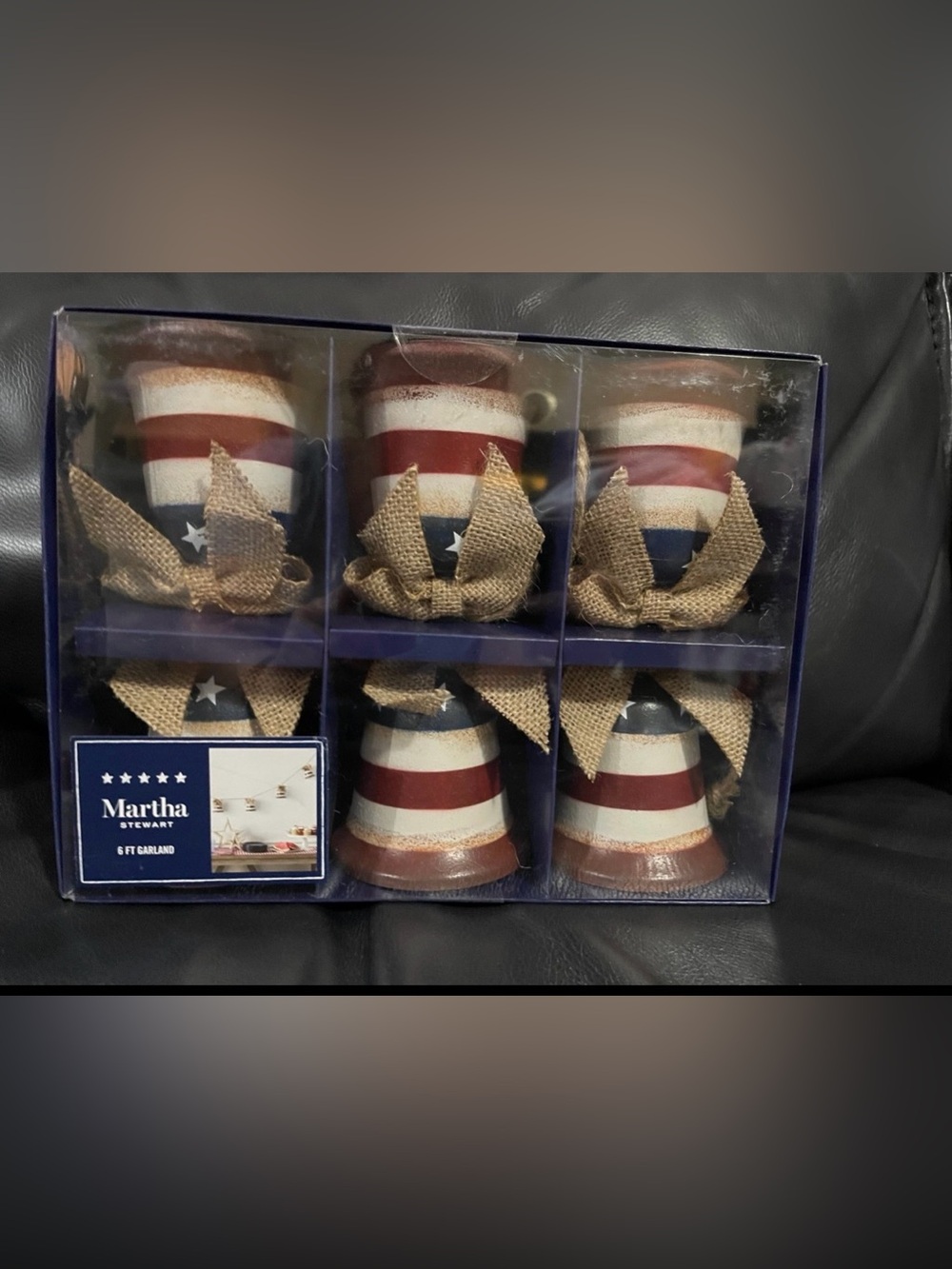 Martha Stewart Patriotic Bells Garland - Martha Stewart Patriotic Garland
